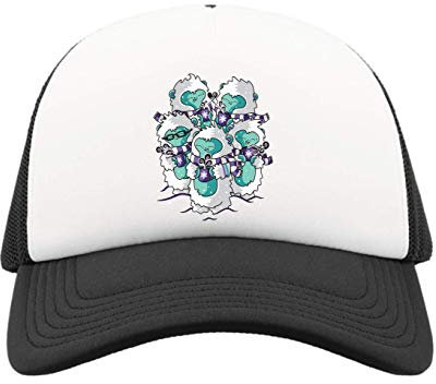 Generic Hot Cocoa Winter Yeti Christmas Art Half Mesh Trucker Cap Baseball Hut Snapback One Size