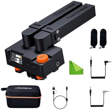 comica Traxshot Pro Microfono shotgun esterno super cardioide trasformabile all-in-one per smartphone con fotocamera