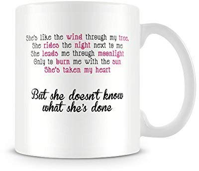 Shes Like The Wind Romantische Film Dirty Dancing Tasse Kaffeetasse Tasse Englisch Alphabet Mutter Tasse Kaffeetasse Niedlich Keramik Hitzebeständige Tasse Keramik Teetasse