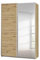 Rauch Möbel Caracas Schrank Kleiderschrank Schwebetürenschrank, Eiche Artisan, Holz, 2-trg., inkl. Zubehörpaket Basic 2 Kleiderstangen, 2 Einlegeböden, BxHxT 136x210x62 cm