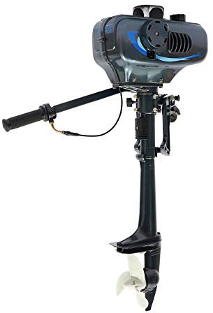 3,5CV 2temps Marin Moteur essence arbre court Moteur hors-bord refroidisse à eau, CDI Système de refroidissement à eau gonflable - Bateau de pêche, kayak - Tige courte