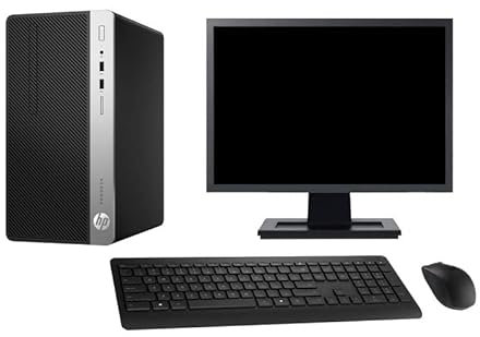 HP PC Torre 400 G4 MT - Pantalla de 22 pulgadas Core i7-6700 RAM de 8 GB, disco duro de 500 GB, Windows 10 WiFi (reacondicionado)