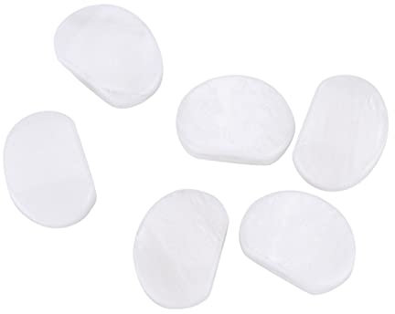 6pcs Guitar Tuning Peg Buttons, Machine Heads Music Instrument Accessory Acrylic Buttons for Guitar(Oval white pearl)
