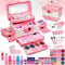 EVACOK Kids Makeup Sets For Girls - Children Makeup Sets For Girls Washable Make Up Set, Childrens Princess Play Games Toys Presents, Little Girl Birthday Gifts Set For Age4-12 Year Old (EVACOK-11)