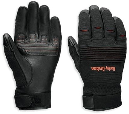 Harley-Davidson Ovation 97136-23VM Herren Handschuhe, gemischte Medien, Größe M, Schwarz