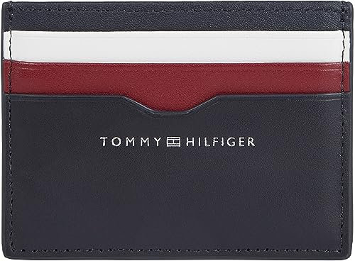 Tommy Hilfiger Portafoglio Uomo Smooth Cc Holder Piccolo, Multicolore (Space Blue), Taglia Unica