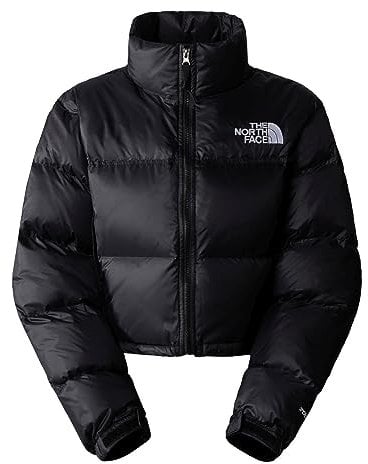 The North Face Nuptse Short Damen Jacke, Tnf Black/Tnf Black, M