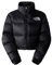 The North Face Nuptse Short Damen Jacke, Tnf Black/Tnf Black, M