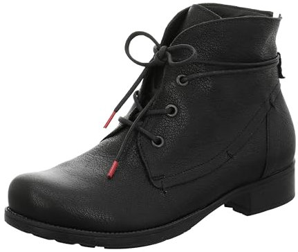 THINK! Damen Denk chromfrei gegerbte Lammfell Stiefelette, 0010 SCHWARZ, 38 EU