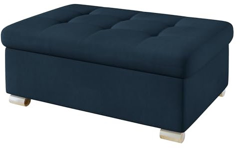 Mirjan24 Hocker Niko groß Sitzhocker Polsterhocker Sitzbank Fußbank Pouf Farbauswahl (Uttario Velvet 2967)