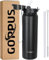 GOPPUS 1L/32oz Thermosflasche mit Strohhalm Doppelschicht Edelstahl Trinkflasche 1 Liter Isolierflasche Auslaufsicher Sport Wasserflasche Kohlensäure Water Bottle Trinkflaschen BPA-frei Wasser Flasche