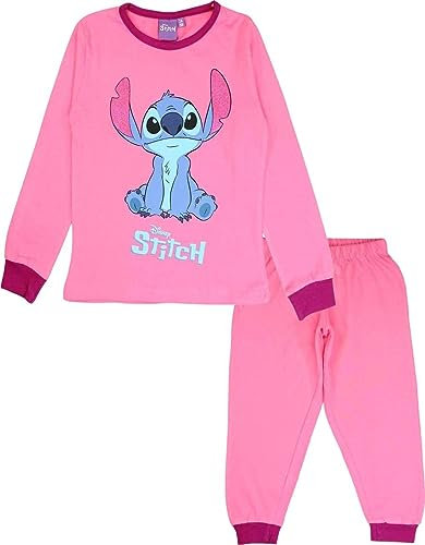 arlis Pyjama Stitch pour Fille Disney Lilo and Stitch (as4, Age, 5_Years, Regular, Fuschia)