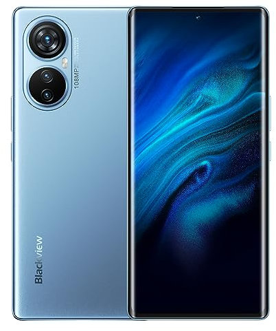 Blackview A200 PRO Smartphone Ohne Vertrag, 108MP Kamera, 24GB+256GB, 6,67 2.4K AMOLED FHD+, Fingerabdruckscanner im Display, 5050mAh 66W Schnellladung, Dual-SIM Android 13 Handy, GPS NFC Blau