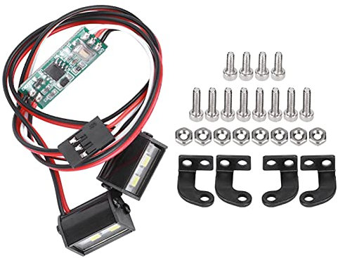 VGEBY RC-Dachlicht, 2 Stück 4LED RC-Auto-Dachlicht, 17 Mm Länge, Spot-Lichtleiste, Passend fürRC-Automodell