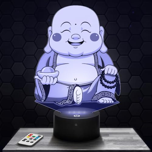 Nachttischlampe Lachender Buddha deko Buddhist Zen Spirituell. Geschenkidee Mann Frau objekt Lachender Buddha Nachtlicht Erwachsene deko Zimmer. Weihnachten