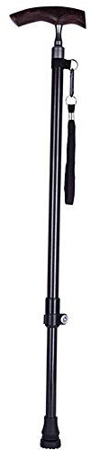 Gehhilfen für Senioren, Premium-Mode, höhenverstellbarer Gehstock für ältere Menschen, Krücken mit Carbon-Holzgriff, teleskopisch, rutschfest, langlebig, Menu2019s Womenu2019s, sicherer Gehstock für