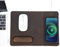 CONTACT'S FAMILY Wireless Charging Mouse Pad with Wrist Rest, 15W Genuine Leather Mouse-pad with Wireless Charging Board and Wrist Support for PC Laptop (Horizontal Version)