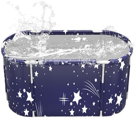Baignoire Pliante, Baignoire Pliable pour Adultes - Baignoire portative épaissie Baignoire portative isolée | Baignoire de douche autoportante solide, pour intérieur et extérieur, adultes et, bain de