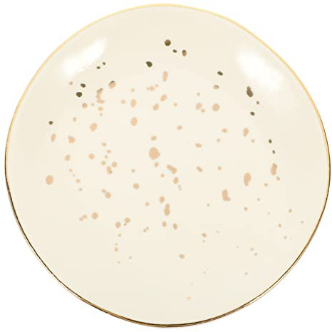 PRETYZOOM Bandeja De Almacenamiento De Joyería En Cerámica Diseño Nórdico Ideal Para Anillos y Collares