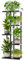 Bamworld Blumenständer aus Metall und Holz – Pflanzenständer mit 5 Ebenen, Pflanzenregal für Innenbereich, Blumentreppe Modern, Blumenregal für Wohnzimmer & Balkon, Schwarz