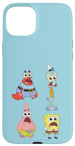 Hülle für iPhone 15 Plus SpongeBob SquarePants SpongeBob Cast Group Stare Logo