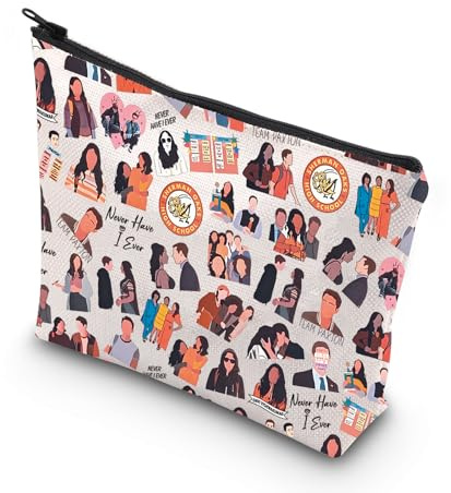 TV Show Merchandise Never Have I Ever Zipper Pouch Makeup Bag Comedy Drama Lover Gift (Never Have)