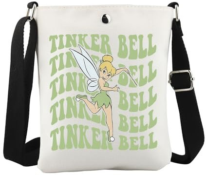 Fairy Tinker Umhängetasche, magisches Königreich, Geschenk, Cartoon-Film-inspiriertes Geschenk für Märchen-Fans, Tinker Cb EU, 6.5 Inches ×8.27 Inches