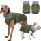 FePen Hundejacke Wintermantel, Großer Hundemantel, warme Hundejacke für den Winter, Wasserabweisend, Winddicht, Reflektierende Weste, Hundejacken für den Winter (Green, 3XL)