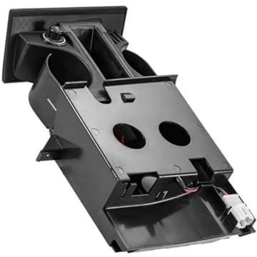 JJRFVBGT Getränkehalter Kompatibel Mit VW Für Transporter Für T5 2003 2004 2005 2006 2007 2008 2009 2010 2011 2012 2013 2014 2015 2016 2017 Getränkeständer 7H285860171N(Black)