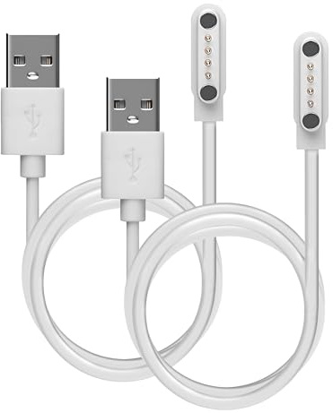 KEMQCBMJ Compatible para Cable USB Compatible para Smartwatch Save Family Reloj Inteligente Niños Niñas Iconic Plus 2 (2 Pack)