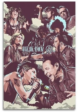ZPSYREGYD Poster mit Band Linkin Park, dekoratives Gemälde, Leinwand, Wandposter und Kunstdruck, modernes Familienschlafzimmer, Dekoration, Poster, 20 x 30 cm