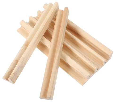 Gadpiparty 6 Pezzi Base Alfabeto Inglese Artigianato Gioco Organizzatore Domino Rack Vassoio Di Ordinamento Carte Domino Tile Holders Piatti Lettere Domino Vassoi Per Treno Messicano Gioco