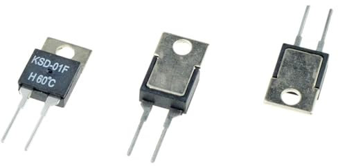 KSD-01F JUC-31F NC, normalerweise geschlossen, Schließer, 1,5 A, Thermoschalter, Temperatursensor, Thermostat, 1 Stück (70 C, NC (normalerweise geschlossen))