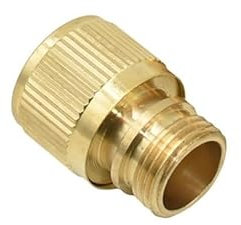 6Pcs Brass Hose Quick Connector 1/2” 3/4 Male Female Thread Garden Water Gun Connector Car Washing Machine Tap Adapter(A-3/4)