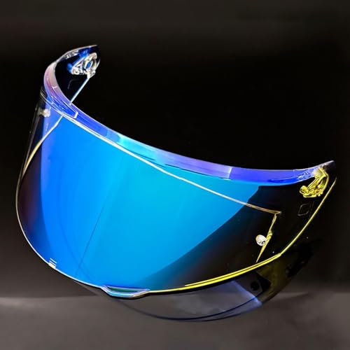 Yofab Visiera Casco Moto per AGV New Version K3 (Not Applicable to XXL Size), Visiera del Motociclo della Lente, Sostituzione della Visiera della Lente del Casco del Parabrezza del Motociclo