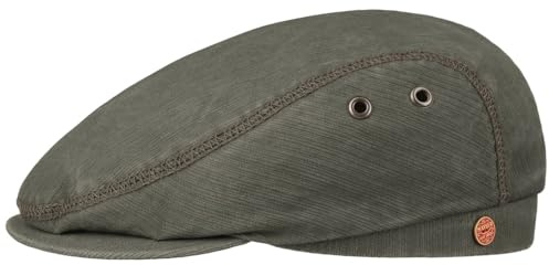 Mayser Franky Sun Protect Flatcap Schirmmütze 100% Baumwolle UV-Schutz Herren Sommer Made in EU Oliv 56 cm