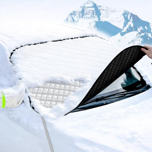 Frontscheibenabdeckung Seitenspiegel Windschutzscheibenabdeckung Frostschutz Auto Frontscheibe Abdeckung Windschutz Scheibenabdeckung Auto Winter gegen Schnee, Frost, Sonne und UV-Strahlung
