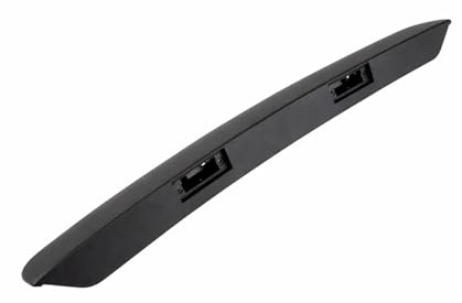 License Plate Light Panel for VW Transporter T5, Black, Tailgate Position, 2003-2015
