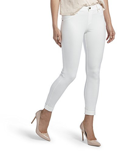 HUE Women's Essential Denim Skimmer, White, XL