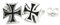 WINDALF Mittelalter Kreuz Ohrstecker RAHON Ø 0.9 cm Templerkreuz Eisernes Ritter Kreuz Ohrschmuck Larp 925 Sterlingsilber