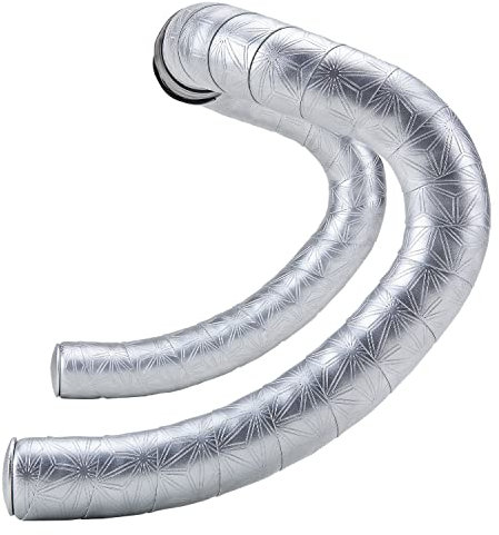 SUPACAZ BLING Silber mit schwarzen Steckern + Silikongel Standard