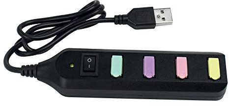 Legami - Hub USB à 4 Ports, Noir
