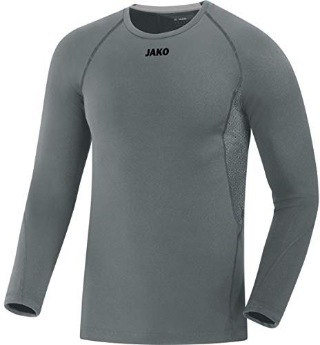 JAKO Herren Compression 2.0 Longsleeve, Steingrau, M EU