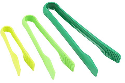 Pinzas para Pan de 3 Piezas, Pinzas de plástico multifuncionales para Alimentos de panadería casera para cocinar y sostener Pan de Panecillo de Tocino(Verde)