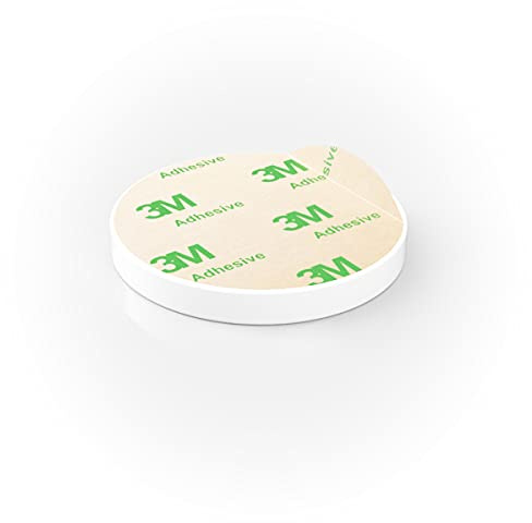 Metallscheibe|selbstklebend, zum Basteln, als Unterlage von Magneten|20 Stück|Ø10 x 2 mm|weiß