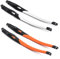 SOODASE White/Orange Gummi Ersatz durchsichtige schwarze Rahmenbeine Für Oakley Crosslink Sweep/Switch Brillengestell