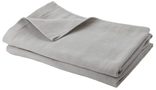 ムコタオル Muko Towel Double Gaze, Badetuch, Senshu Handtuch, dünn, hergestellt in Japan, schnell trocknend, Set mit 2 Handtüchern, Hellgrau