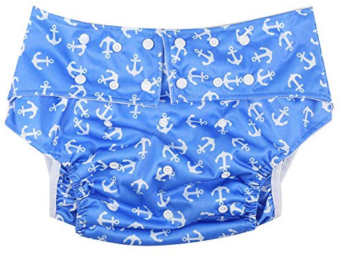 Ruiqas Pannolini per adulti lavabili riutilizzabili incontinenza biancheria intima regolabile traspirante anti-perdite pannolini per adulti per anziani