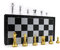 GIBZ Magnetic Chess Board Traditional Games Portable Wooden/Plastic Chess Set for Children Adults School Outdoor Travel 36x36cm(Gold Silver Chess)