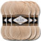Alize 5 x 100g Lanagold Türkische Premium Wolle Baumwolle und Acryl Handstrickgarne | Yarn | Garn | Strickgarn Accessoire Baby zum Häkeln Stricken Kleidung Schals (Honey | 680)